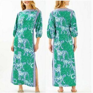 Lilly Pulitzer Silva Maxi Dress - Emerald On The Prowl